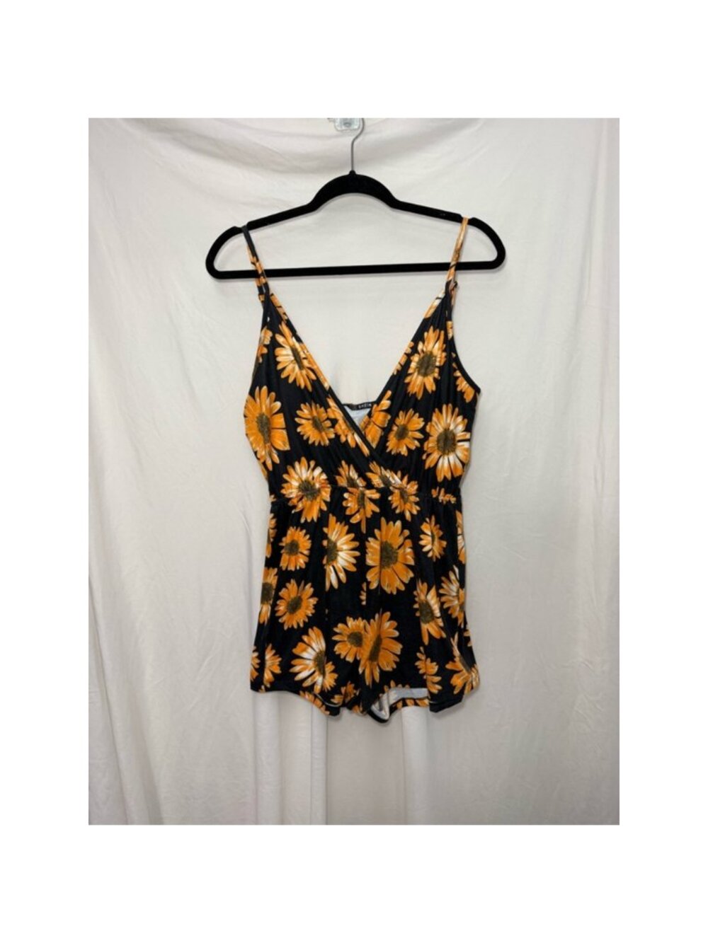 Women's SHEIN Romper Size M Sunflower Print